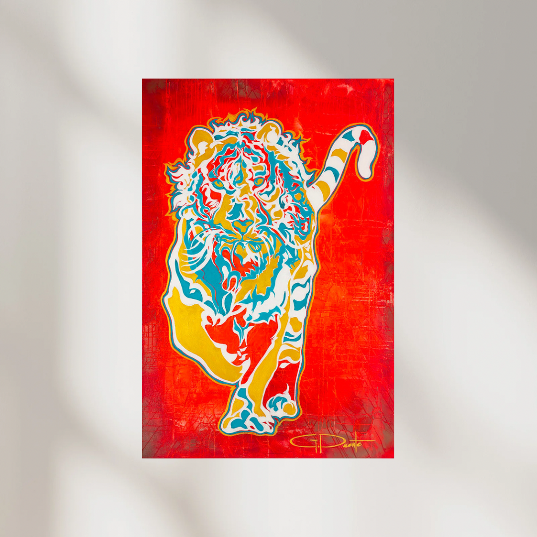 Alma del Tigre (Soul of the Tiger) 40"X60" | Acrylic on Canvas