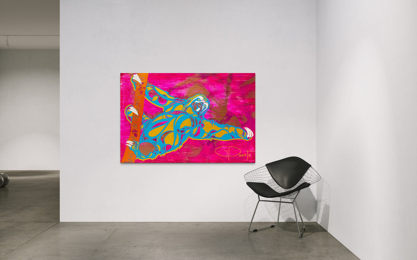 Golden Sloth 40"X60" | Acrylic on Canvas