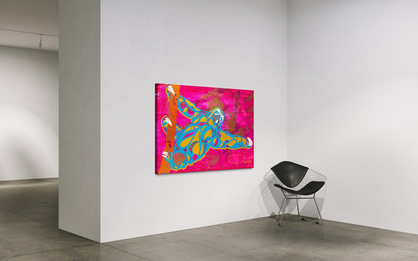 Golden Sloth 40"X60" | Acrylic on Canvas