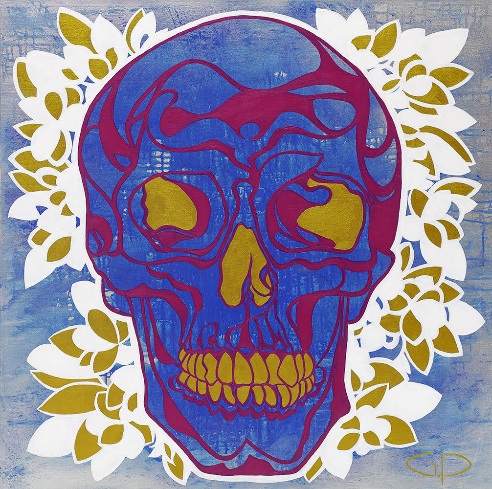 Flores de la Muerte ("Flowers of Death") 36"X36" | Acrylic on Canvas