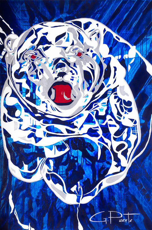 Glacial Azul (Blue Glacier) 40"X60" | Acrylic on Canvas