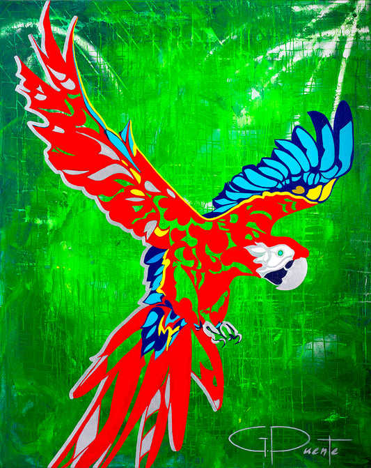 Alas de Fuego (Wings of Fire) 48"X60" | Acrylic on Canvas
